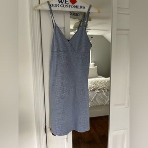 brandy melville floral blue dress